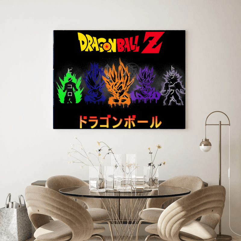 Dragon Ball Z 1 Piece HD Multi Panel Canvas Wall Art Frame - Original Frame