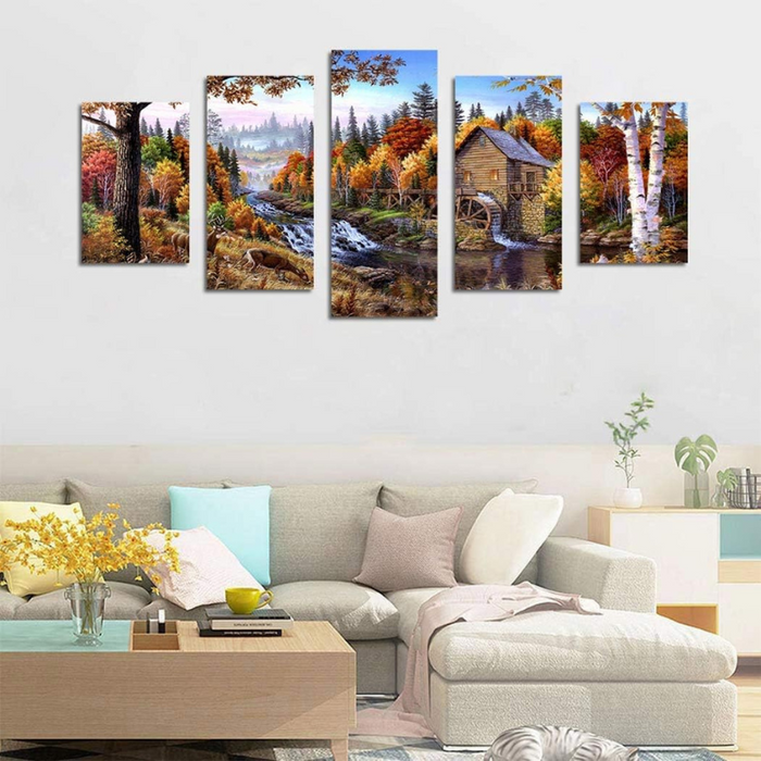 Animal Deer Pictures Vintage Wall Art Canvas Print