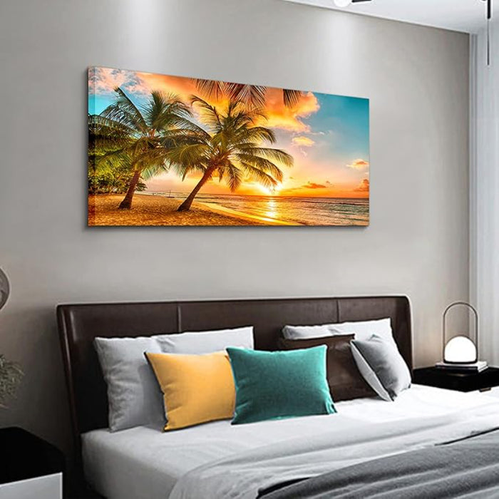 1 Piece Abstract Beach Canvas Wall Art Landscape Art Set