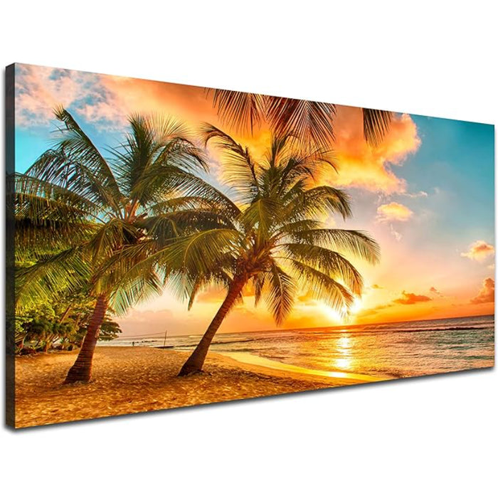 1 Piece Abstract Beach Canvas Wall Art Landscape Art Set