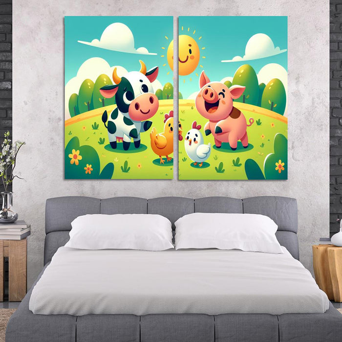 Friendly Farm Friends Premium Artwork Frames