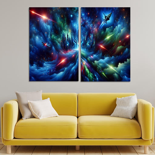 Star Wars Galactic Adventure Multi-panel Paintings