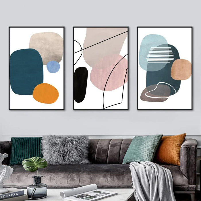 3 Pieces Minimalist Geometric Wall Art