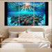 Azure Lagoon A Snorkeler's Paradise Abstract Paintings Frame