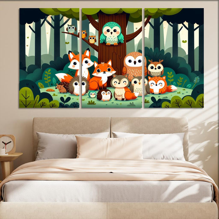 Whimsical Woodland Friends Premium Artwork Frames