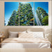 Vertical Forest Towers Modern Paintings Frame