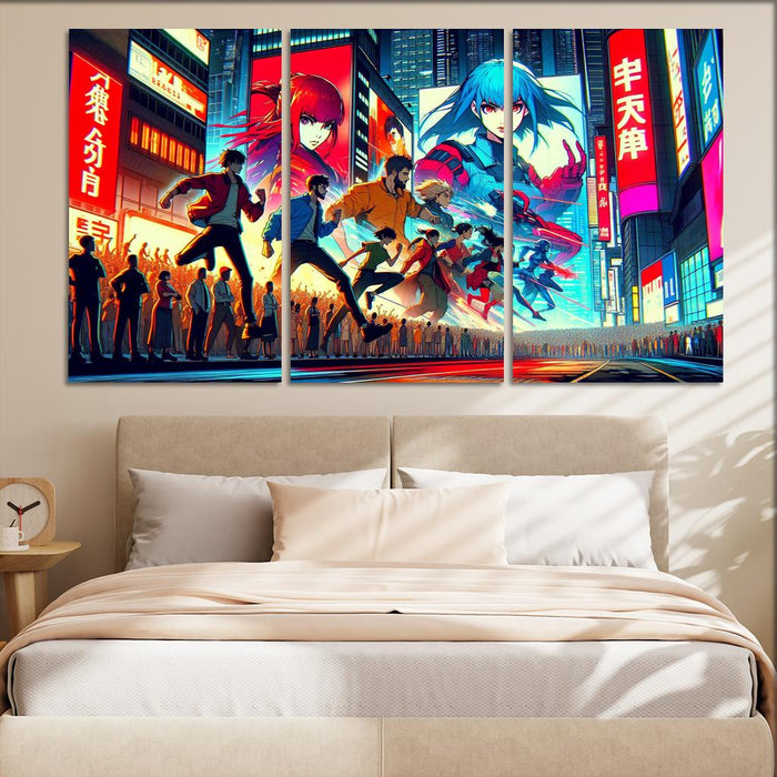 Anime Adventure Quest Canvas Paintings Frame