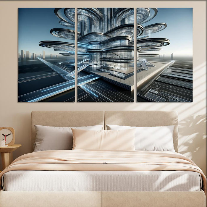 Dynamic Kinetic Architecture Modern Paintings Frame