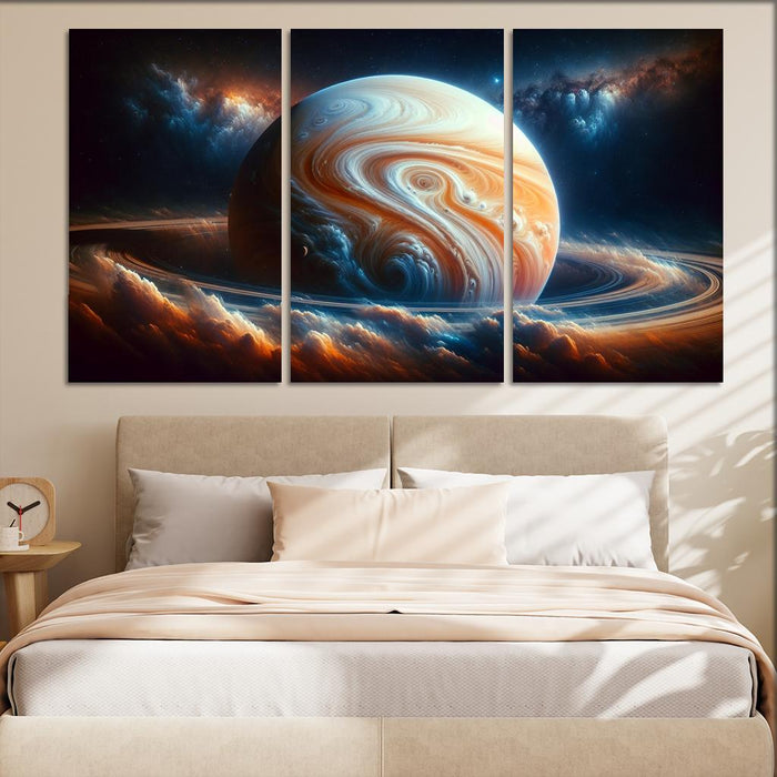 The Mesmerizing Clouds Of Gas Giants Premium Artwork Frames