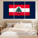 Emblem Of Resilience The Flag Of Lebanon Modern Paintings Frame