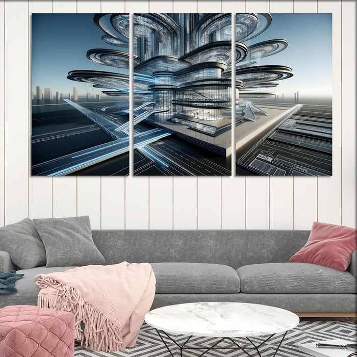 Dynamic Kinetic Architecture Modern Paintings Frame