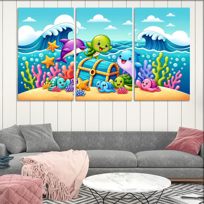 Undersea Treasure Hunt Premium Artwork Frames