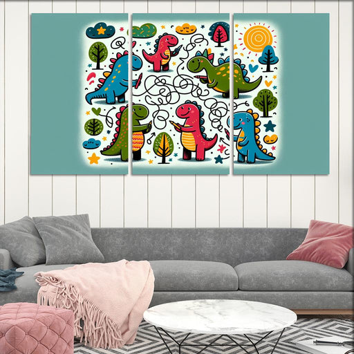 Doodle Dino Friends One-piece Frames