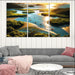 Crystal Waters A Kayaking Adventure Abstract Paintings Frame