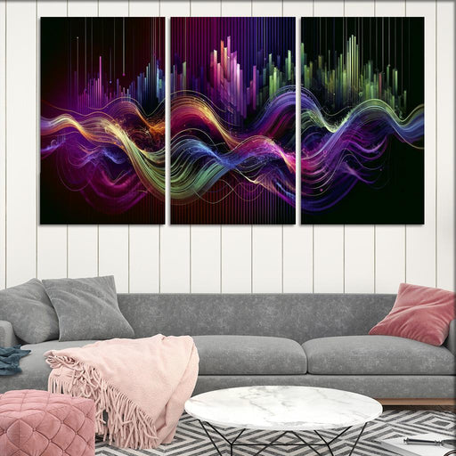 Musical Echoes Harmony Canvas Paintings Frame