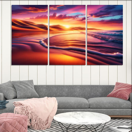 Hidden Dunes Oasis Abstract Paintings Frame