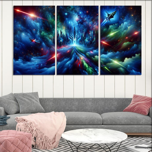 Star Wars Galactic Adventure Multi-panel Paintings