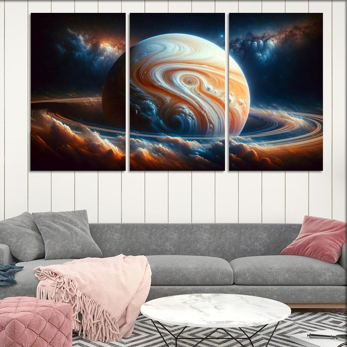 The Mesmerizing Clouds Of Gas Giants Premium Artwork Frames