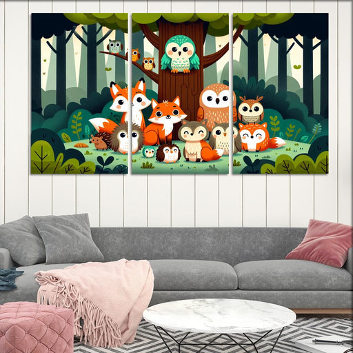 Whimsical Woodland Friends Premium Artwork Frames