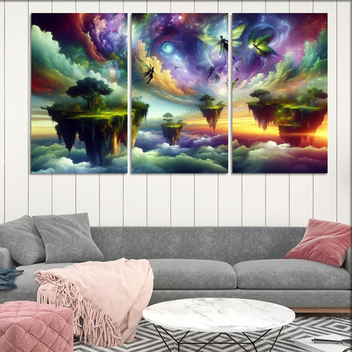 The Aetherium Realm A Dimension Of Endless Skies Premium Artwork Frames