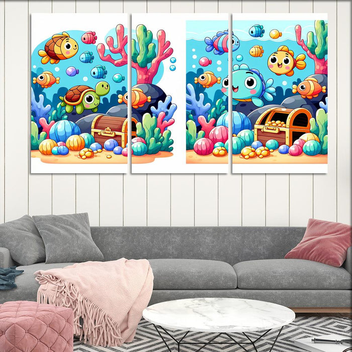 Underwater Treasure Hunt One-piece Frames