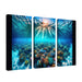 Azure Lagoon A Snorkeler's Paradise Abstract Paintings Frame