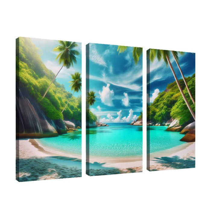 Whispering Palms Cove Abstract Paintings Frame