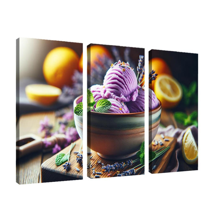 Lavender Lemonade Sorbet Abstract Paintings Frame