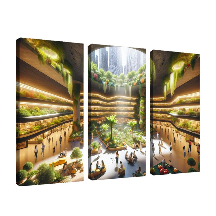 Underground Urban Oasis Modern Paintings Frame