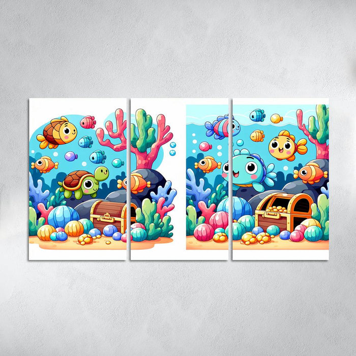 Underwater Treasure Hunt One-piece Frames