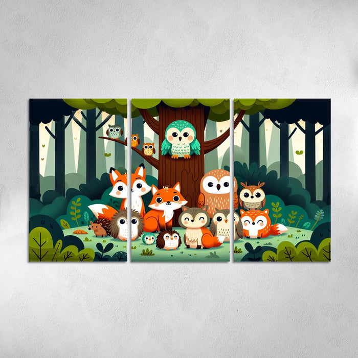 Whimsical Woodland Friends Premium Artwork Frames