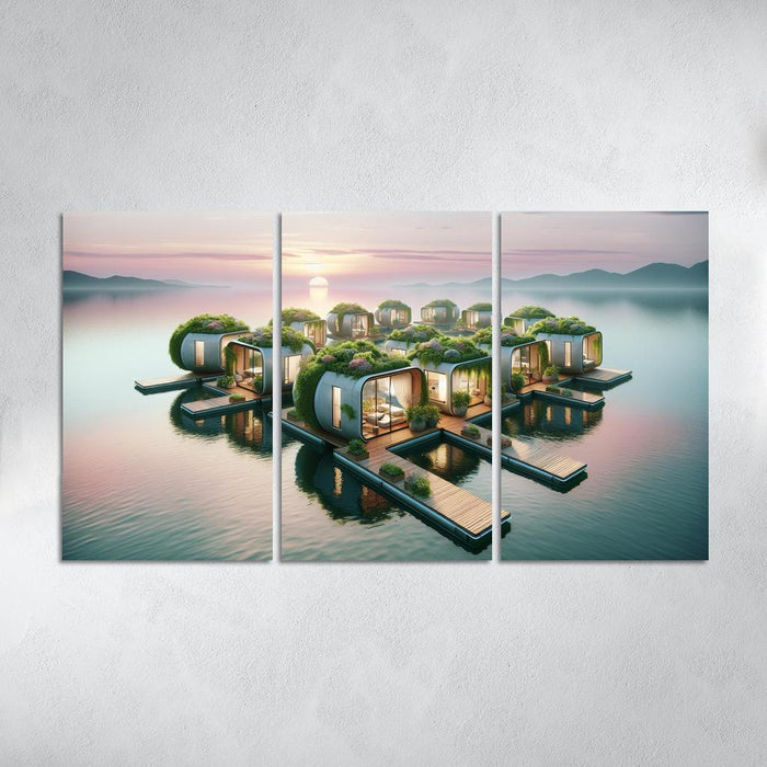 Floating Community Pods Modern Paintings Frame