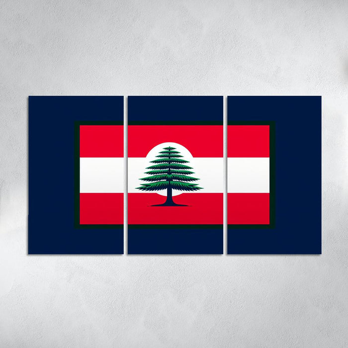 Emblem Of Resilience The Flag Of Lebanon Modern Paintings Frame