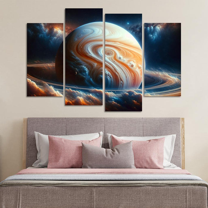 The Mesmerizing Clouds Of Gas Giants Premium Artwork Frames