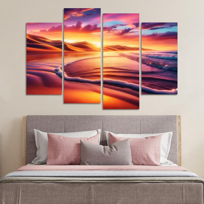 Hidden Dunes Oasis Abstract Paintings Frame