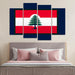 Emblem Of Resilience The Flag Of Lebanon Modern Paintings Frame