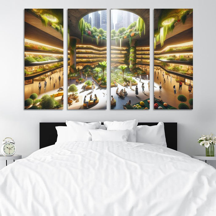 Underground Urban Oasis Modern Paintings Frame