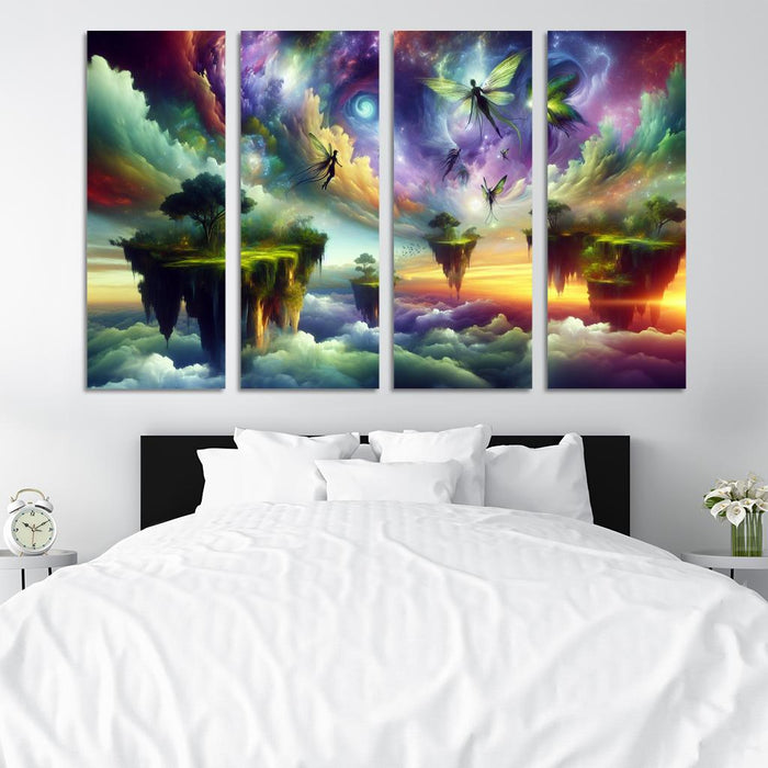 The Aetherium Realm A Dimension Of Endless Skies Premium Artwork Frames