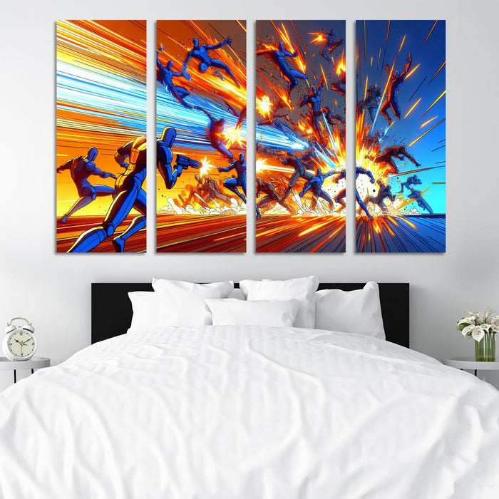 Dragon Ball Z Energy Multi-panel Paintings