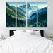 Mountain Serenity Retreat Canvas Paintings Frame