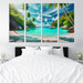 Whispering Palms Cove Abstract Paintings Frame