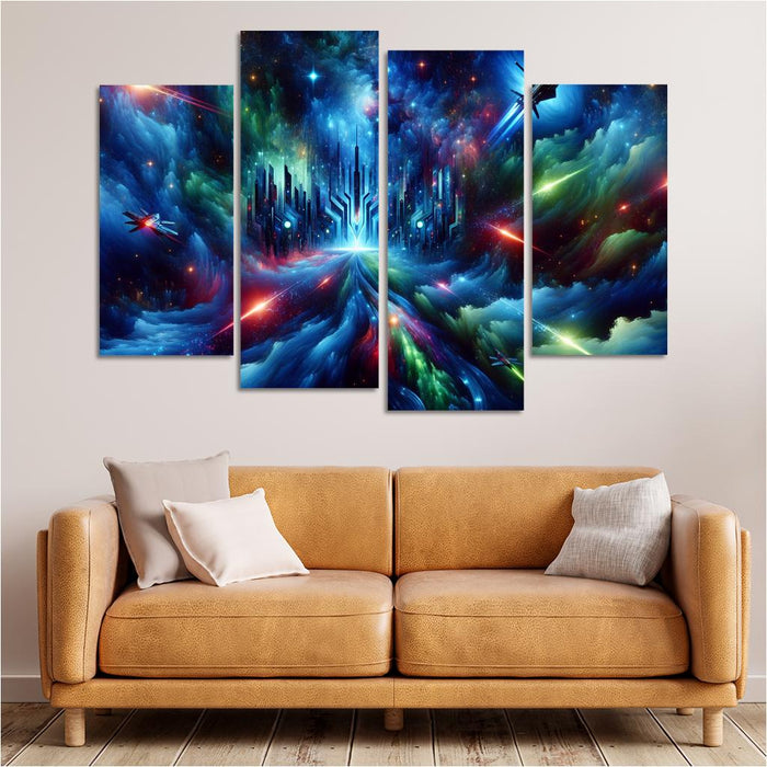 Star Wars Galactic Adventure Multi-panel Paintings