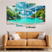 Whispering Palms Cove Abstract Paintings Frame