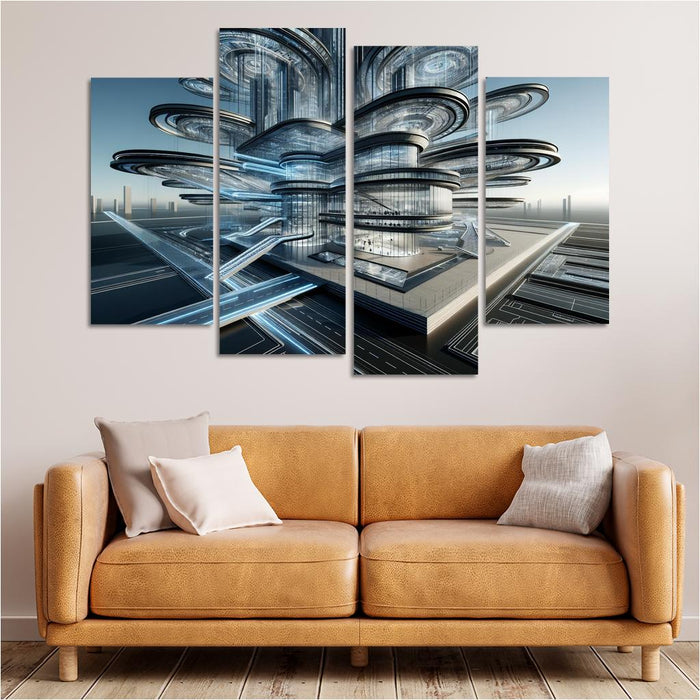 Dynamic Kinetic Architecture Modern Paintings Frame