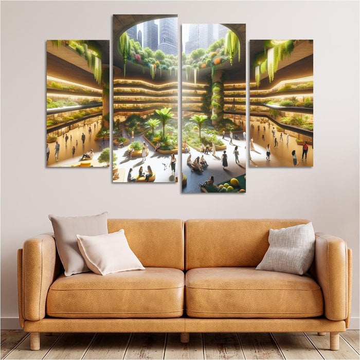 Underground Urban Oasis Modern Paintings Frame