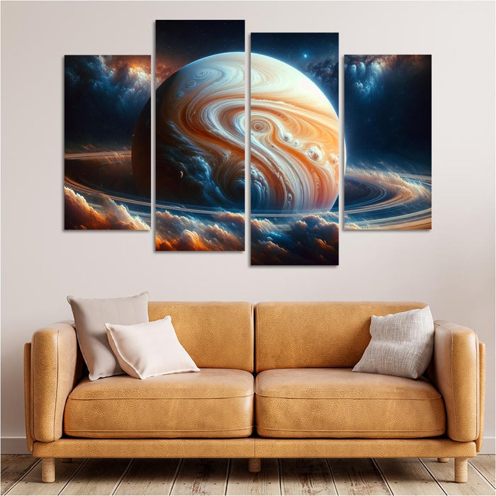 The Mesmerizing Clouds Of Gas Giants Premium Artwork Frames