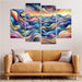 Cascading Echoes Of Emotion Multi-panel Paintings