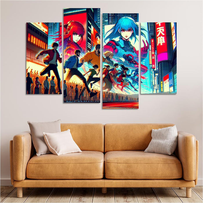 Anime Adventure Quest Canvas Paintings Frame