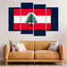 Emblem Of Resilience The Flag Of Lebanon Modern Paintings Frame