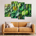 Lush Greenery A Foliage Focused Arrangement Multi-panel Paintings